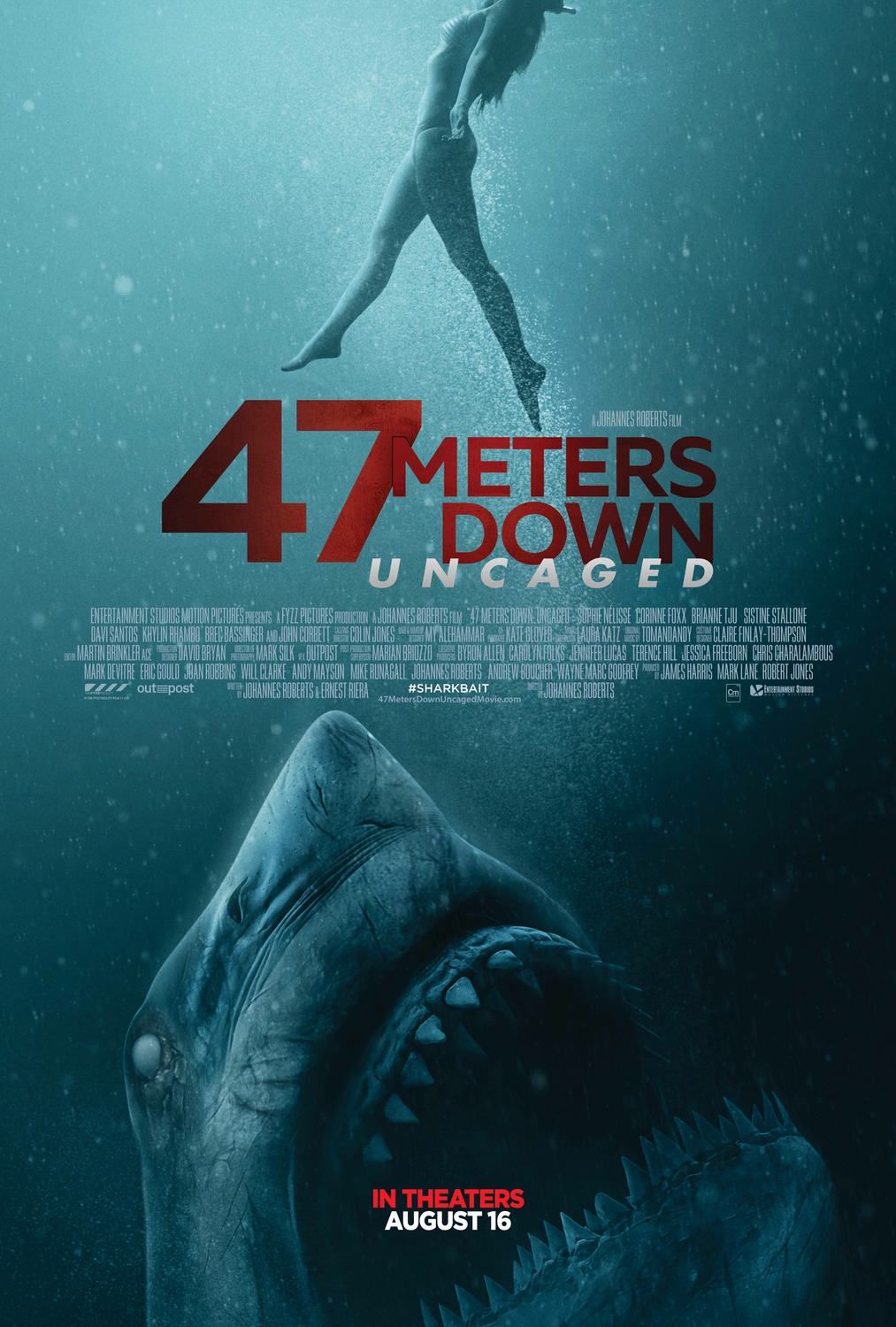 Extra Large Movie Poster Image for 47 Meters Down: Uncaged 