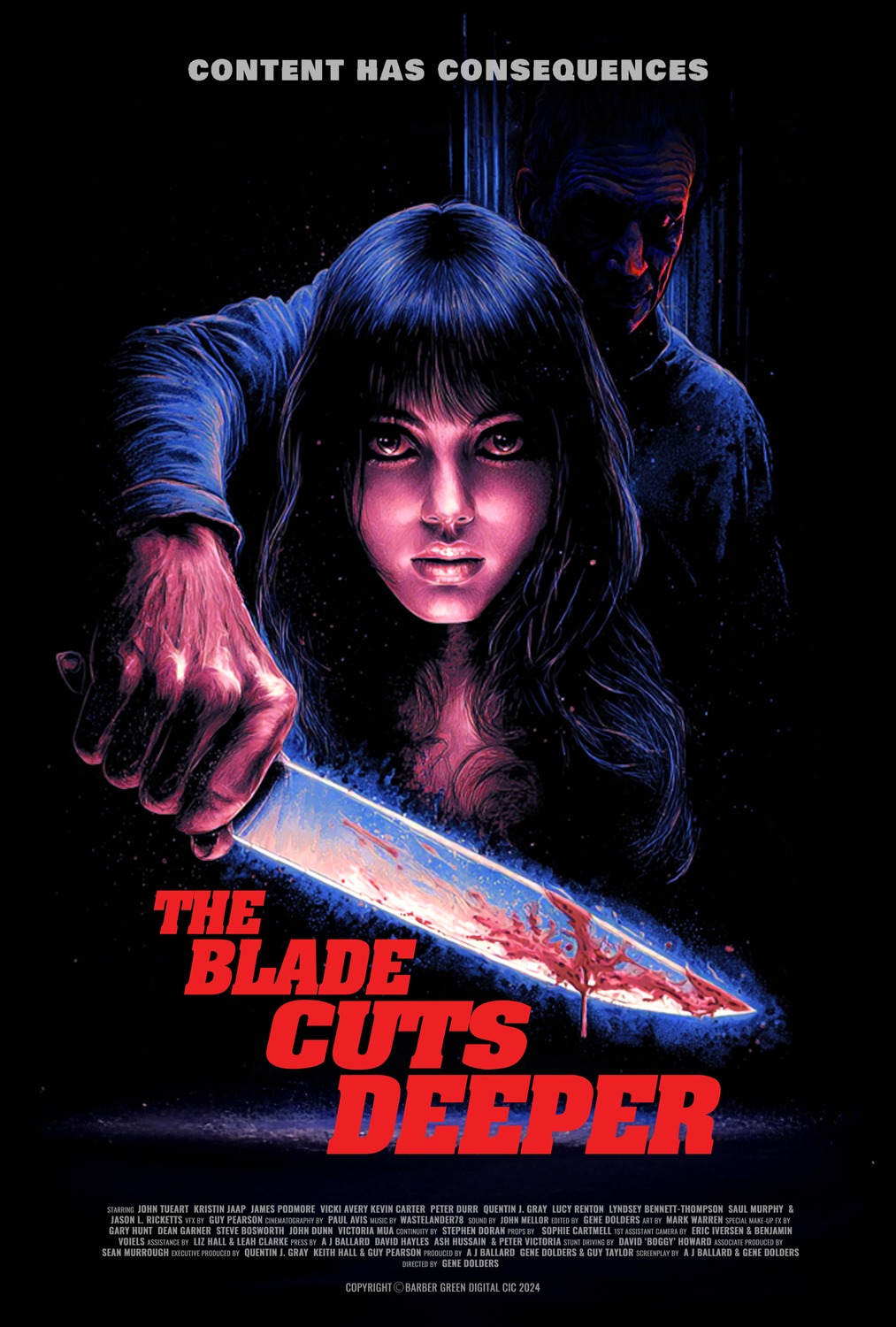 Extra Large Movie Poster Image for The Blade Cuts Deeper 