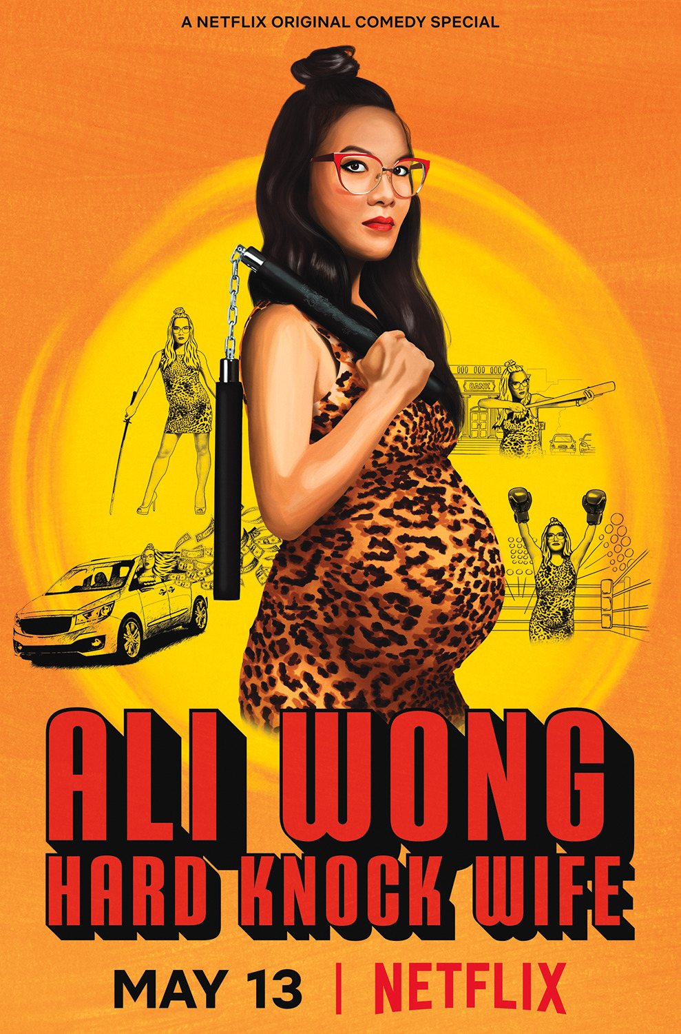Extra Large TV Poster Image for Ali Wong: Hard Knock Wife 