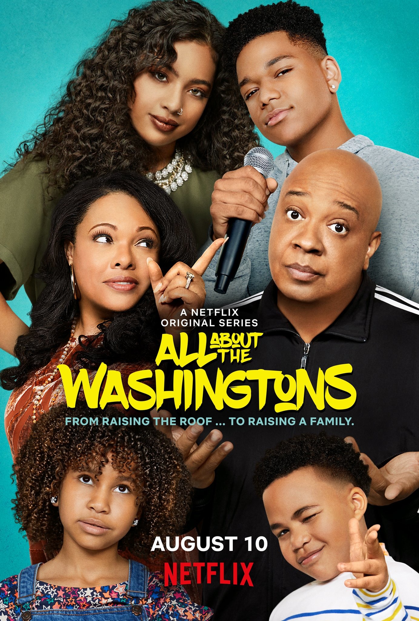 Mega Sized TV Poster Image for All About The Washingtons 