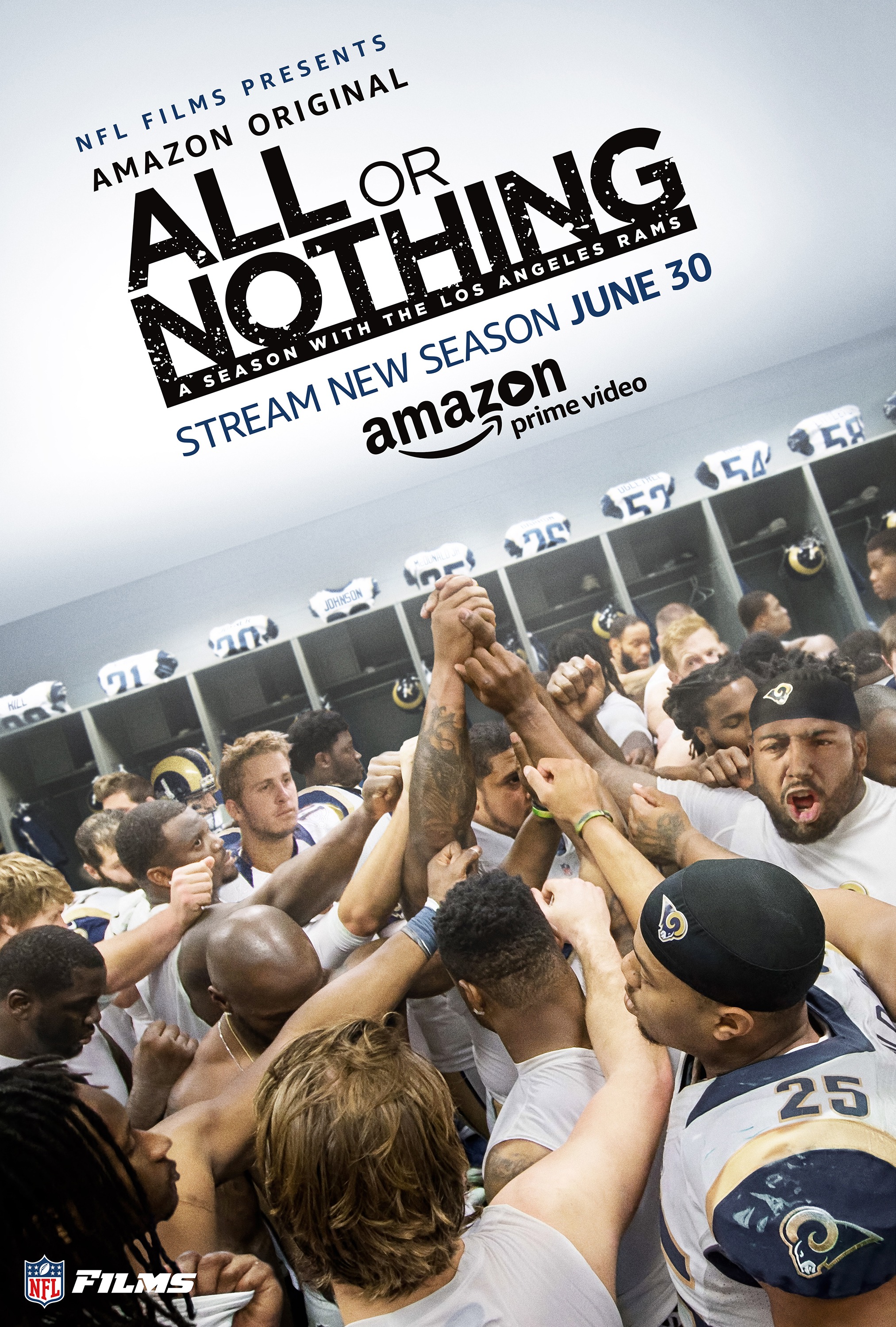 Mega Sized TV Poster Image for All or Nothing: A Season with the Los Angeles Rams 