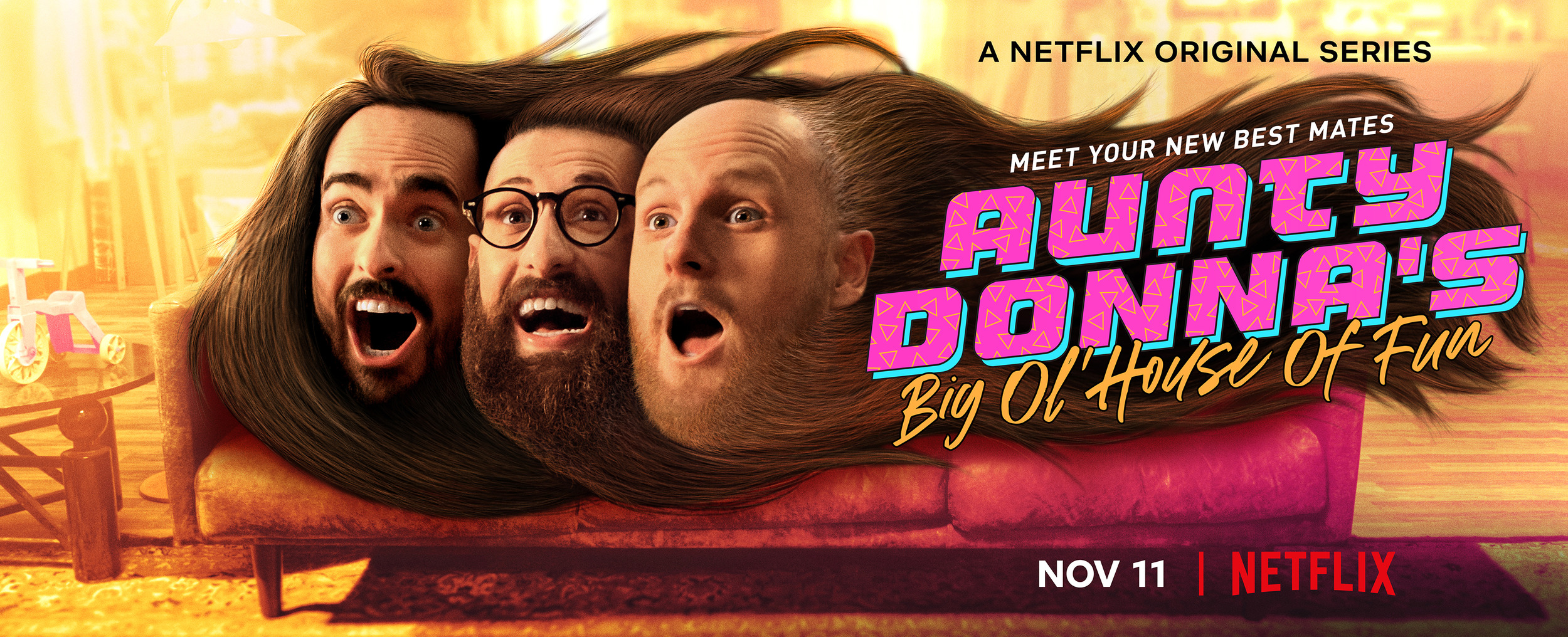 Mega Sized TV Poster Image for Aunty Donna's Big Ol' House of Fun 