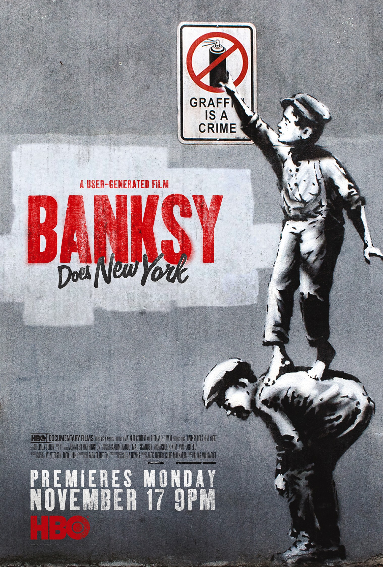 Mega Sized TV Poster Image for Banksy Does New York 