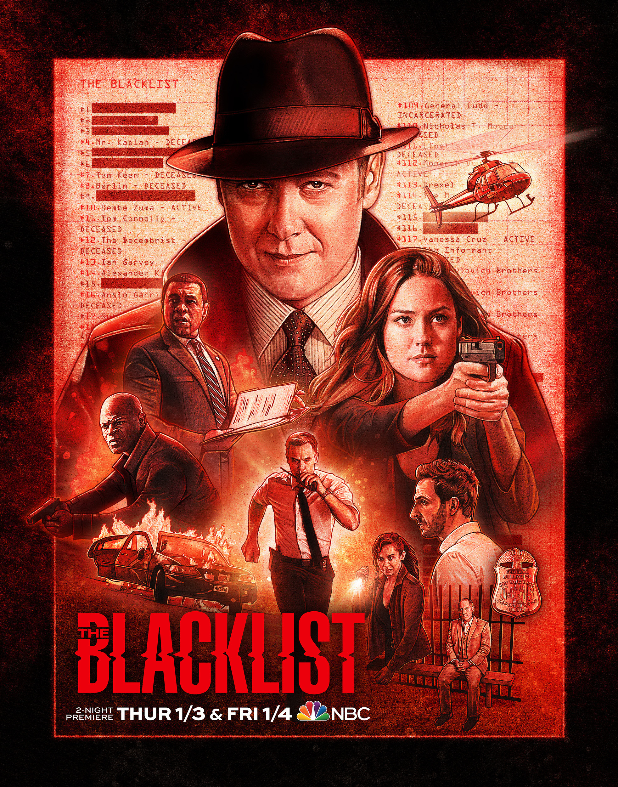 Mega Sized TV Poster Image for The Blacklist (#24 of 26)