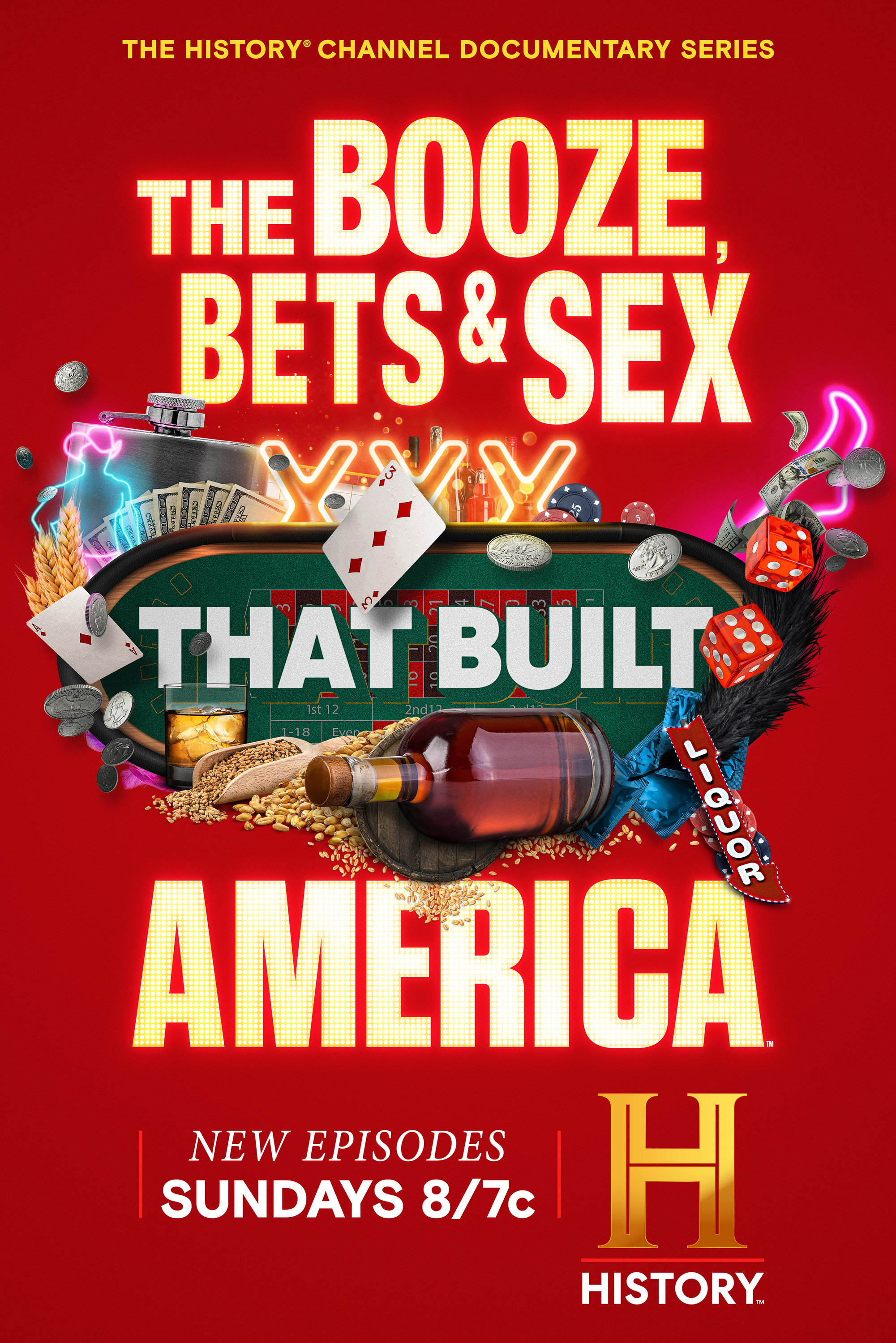 Mega Sized TV Poster Image for The Booze, Bets and Sex That Built America (#1 of 2)