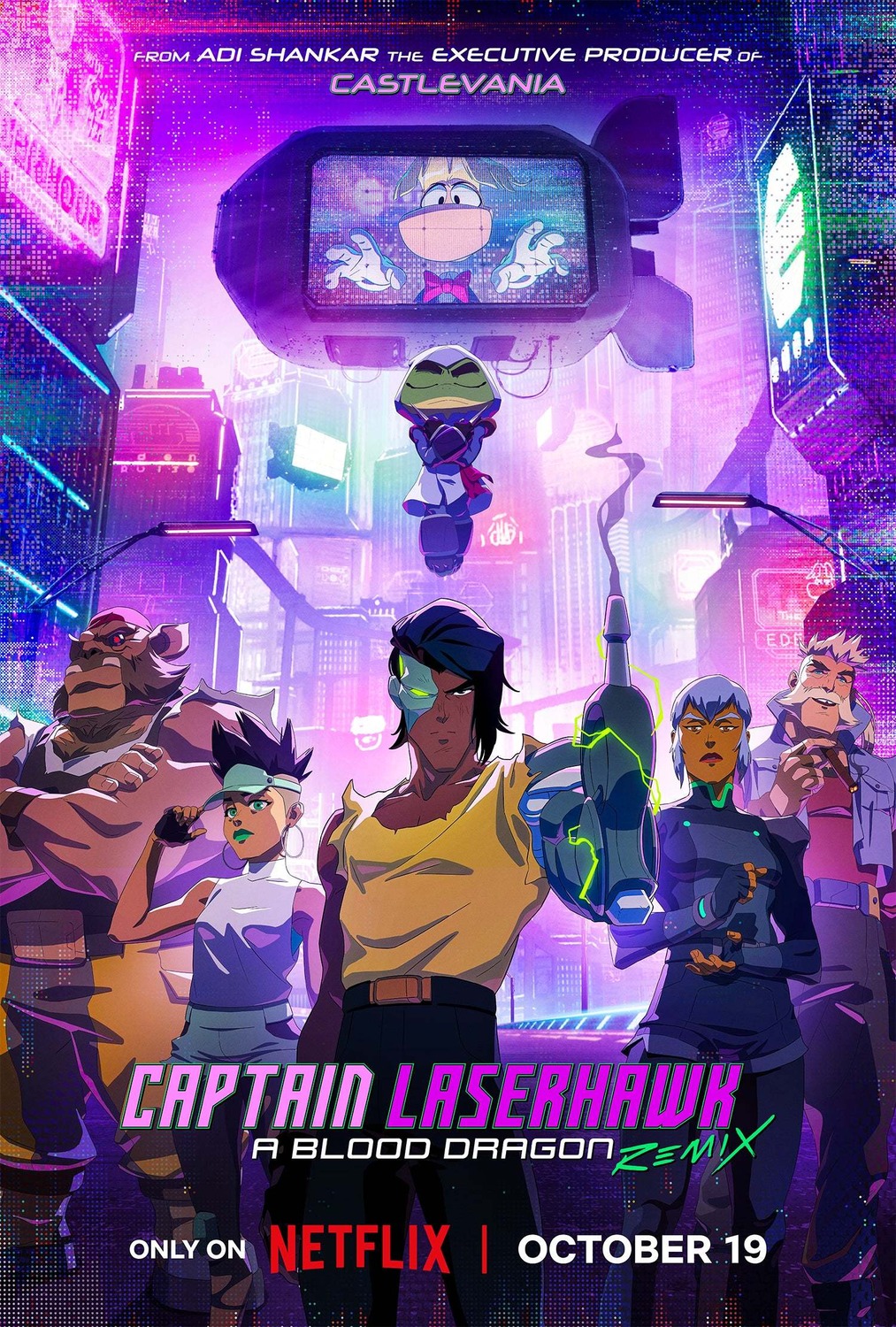 Extra Large TV Poster Image for Captain Laserhawk: A Blood Dragon Remix (#1 of 4)