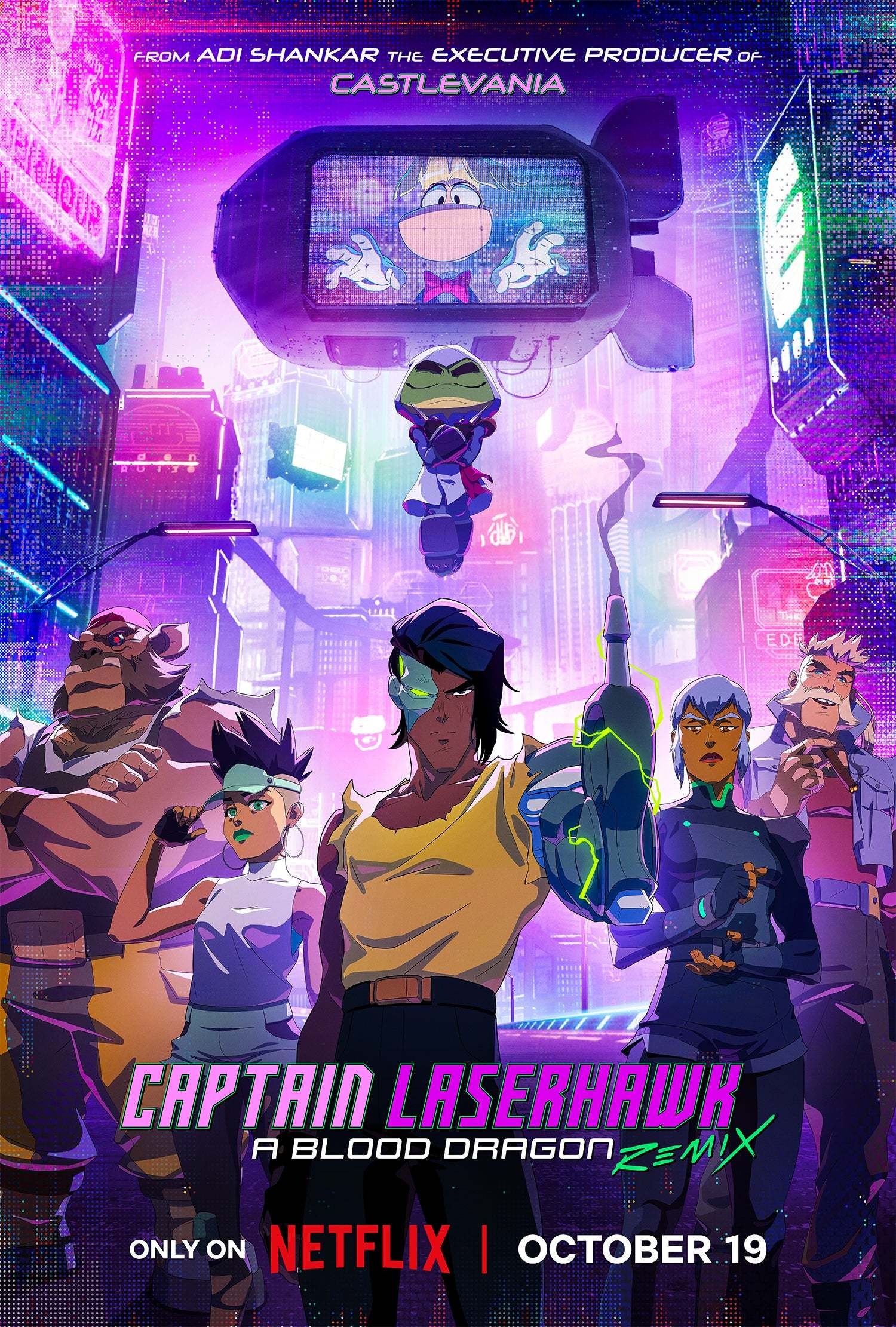 Mega Sized TV Poster Image for Captain Laserhawk: A Blood Dragon Remix (#1 of 4)