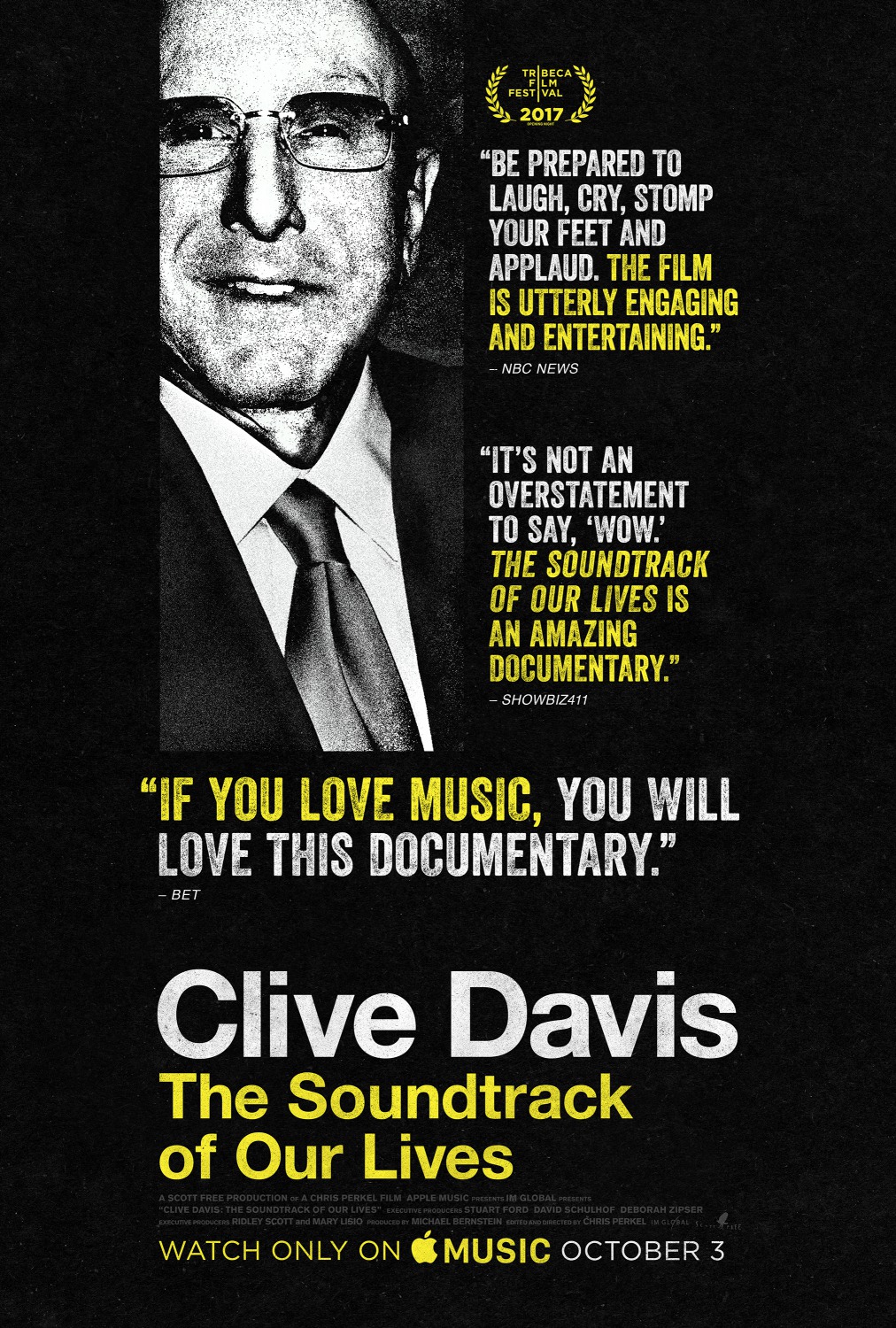 Extra Large TV Poster Image for Clive Davis: The Soundtrack of Our Lives 