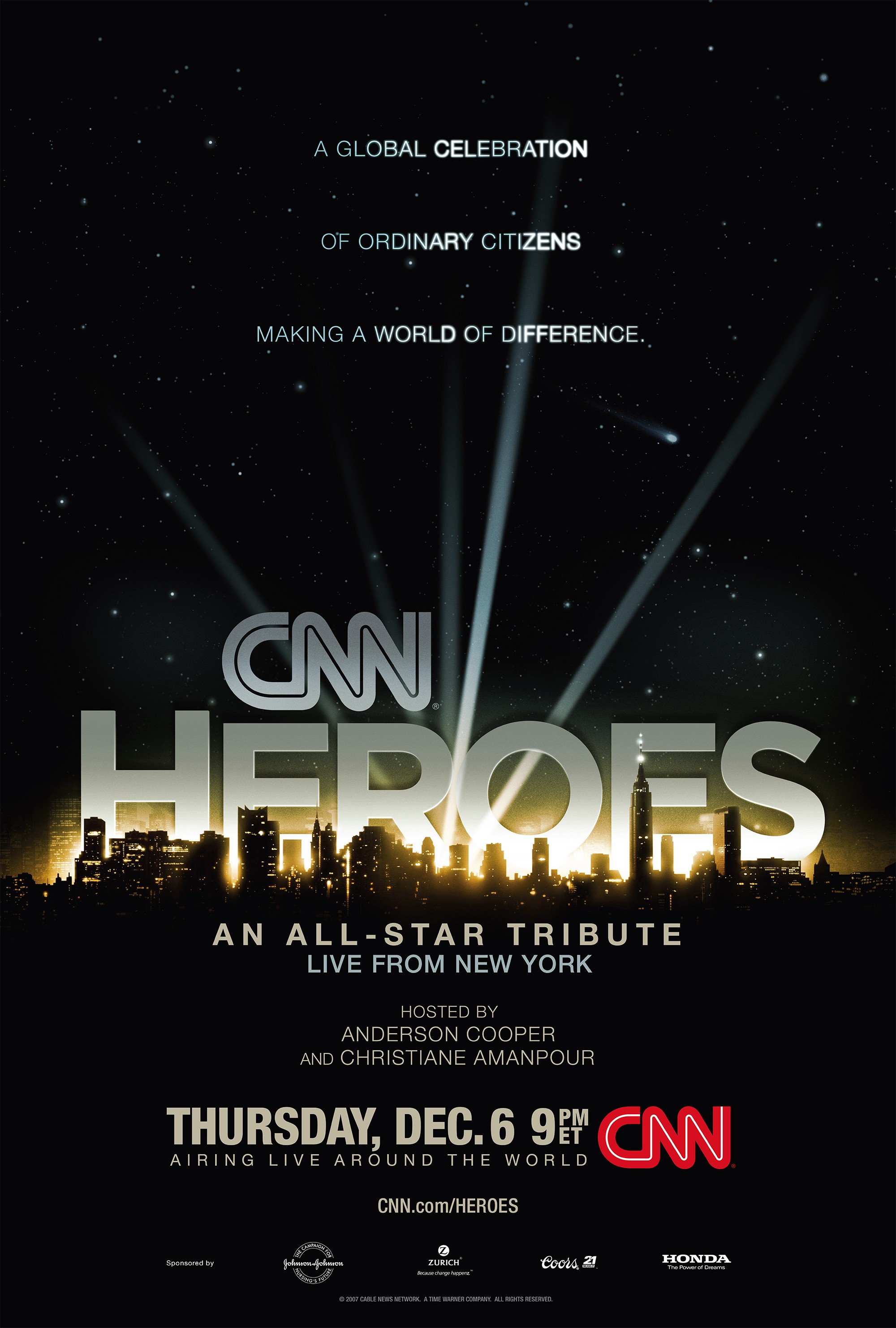 Mega Sized TV Poster Image for CNN Heroes 