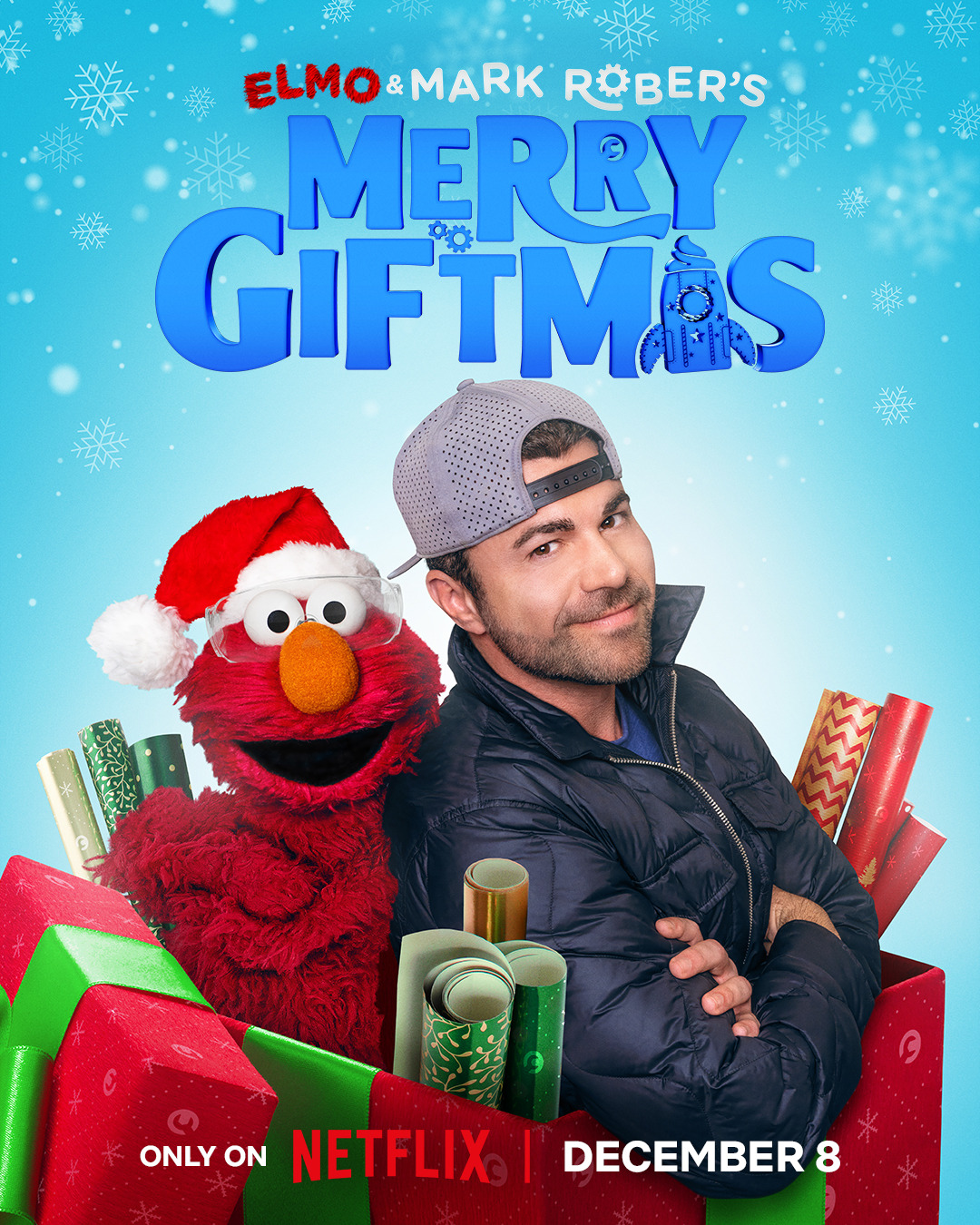 Extra Large TV Poster Image for Elmo and Mark Rober's Merry Giftmas 