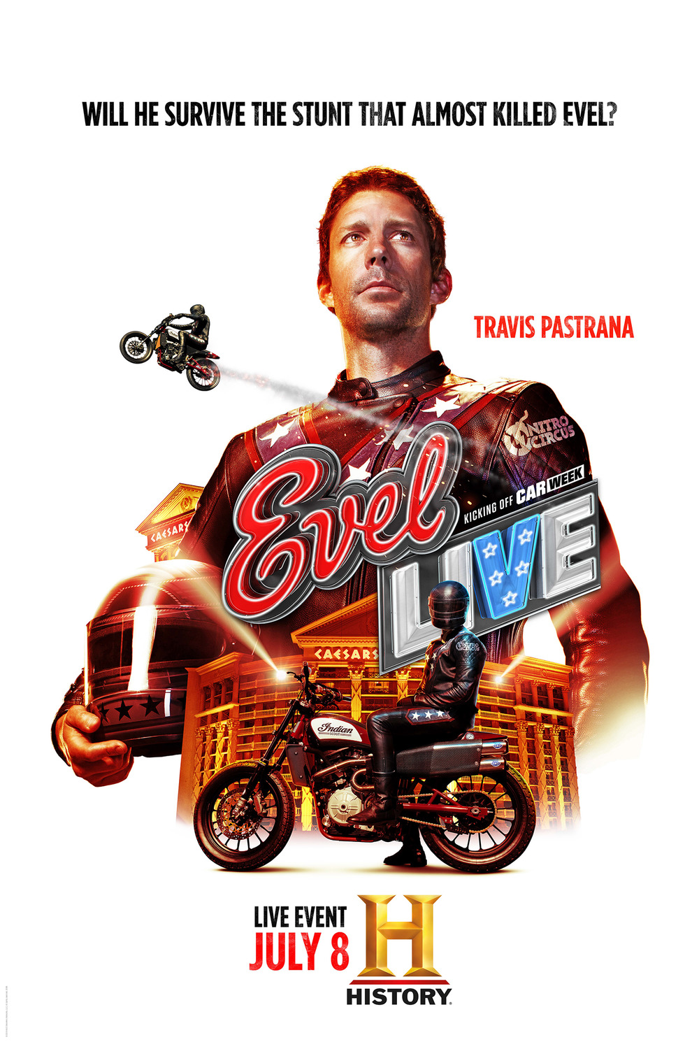 Extra Large TV Poster Image for Evel Live (#2 of 2)