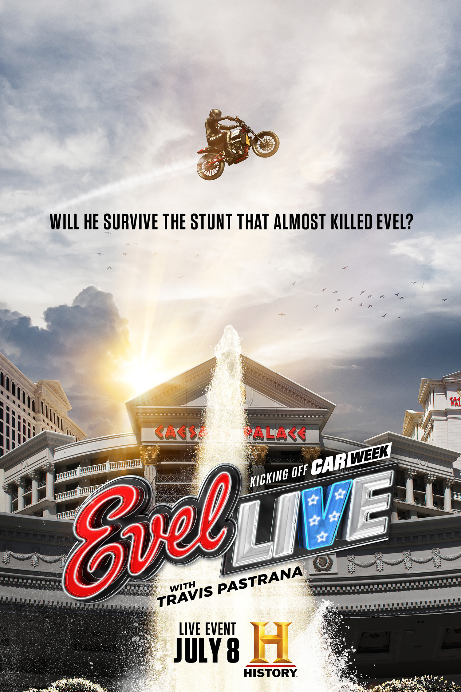 Mega Sized TV Poster Image for Evel Live (#1 of 2)