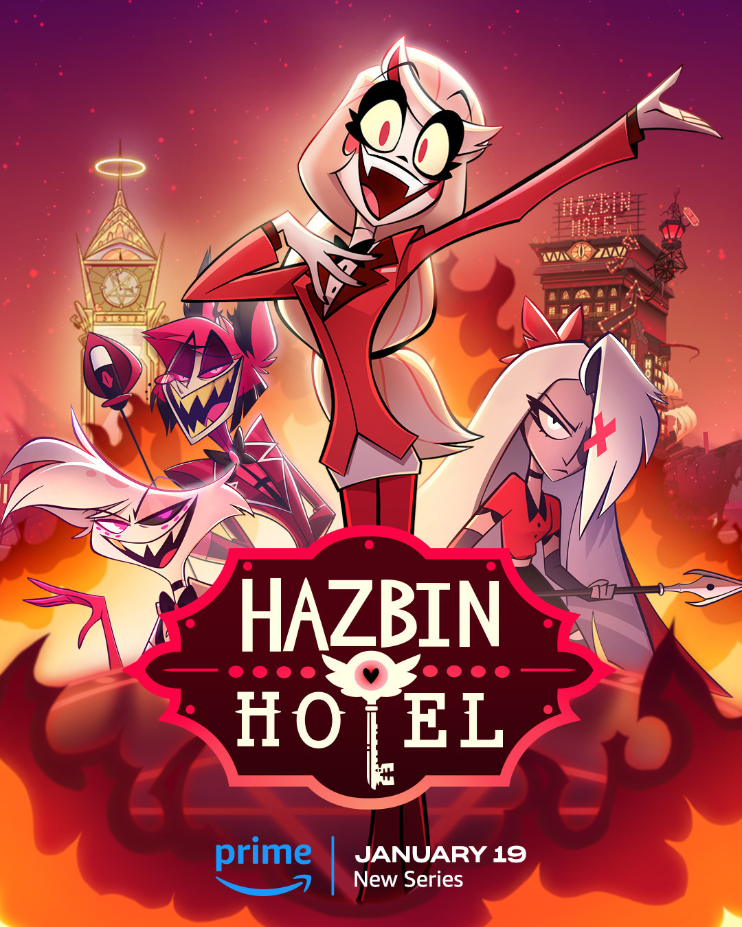 Extra Large TV Poster Image for Hazbin Hotel (#1 of 2)
