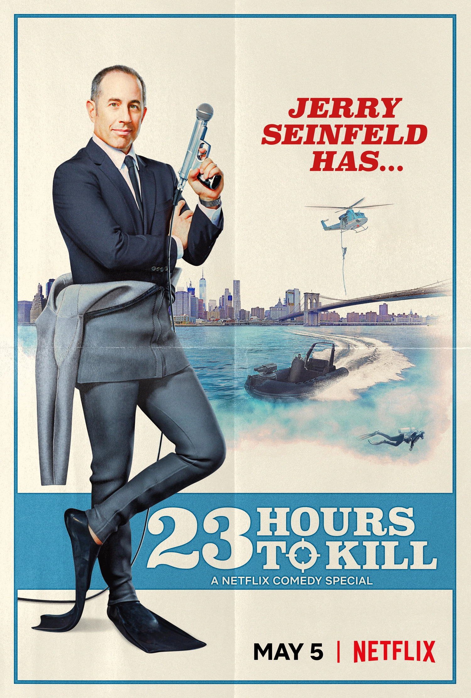 Mega Sized TV Poster Image for Jerry Seinfeld: 23 Hours to Kill 