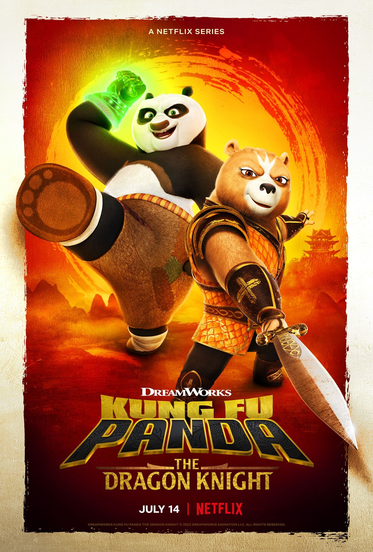 Mega Sized TV Poster Image for Kung Fu Panda: The Dragon Knight (#1 of 3)