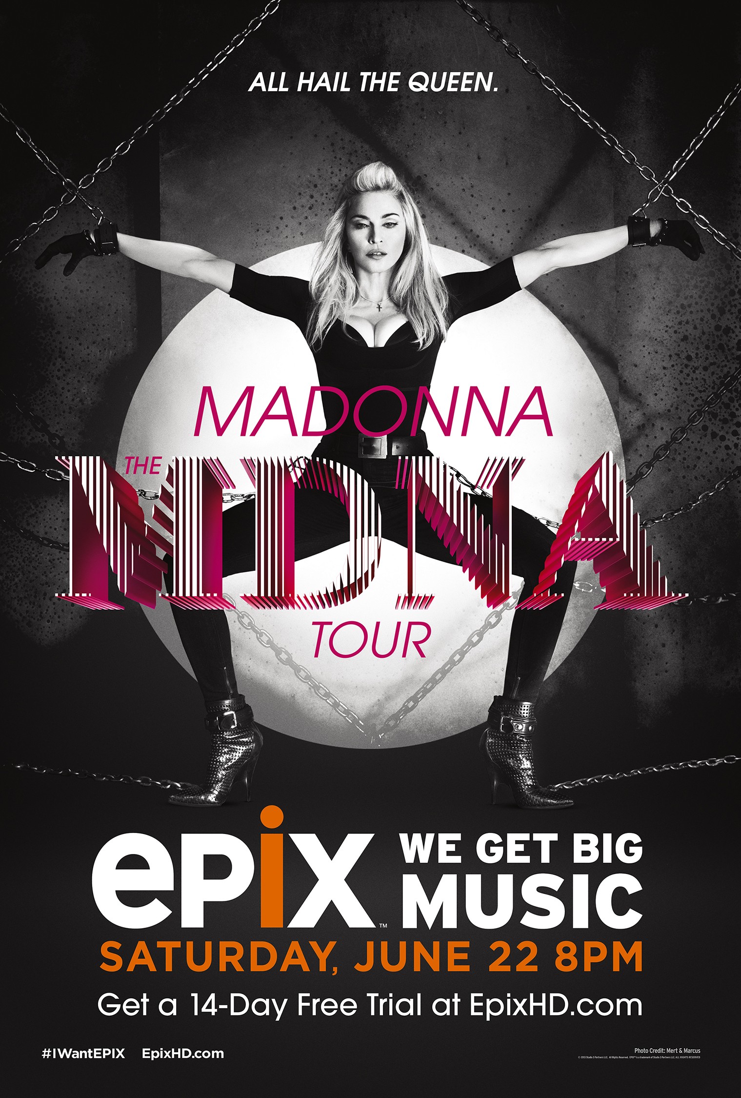 Mega Sized Movie Poster Image for Madonna: The MDNA Tour 