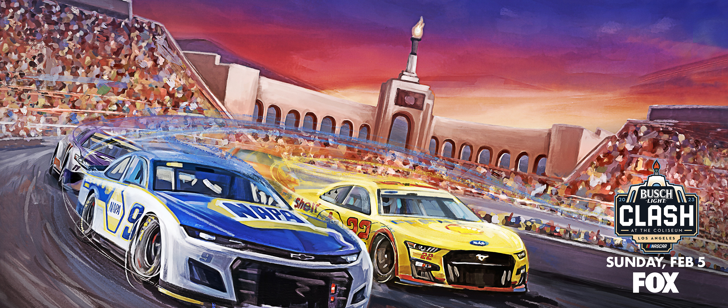 Mega Sized TV Poster Image for NASCAR: Clash at the Coliseum (#3 of 3)