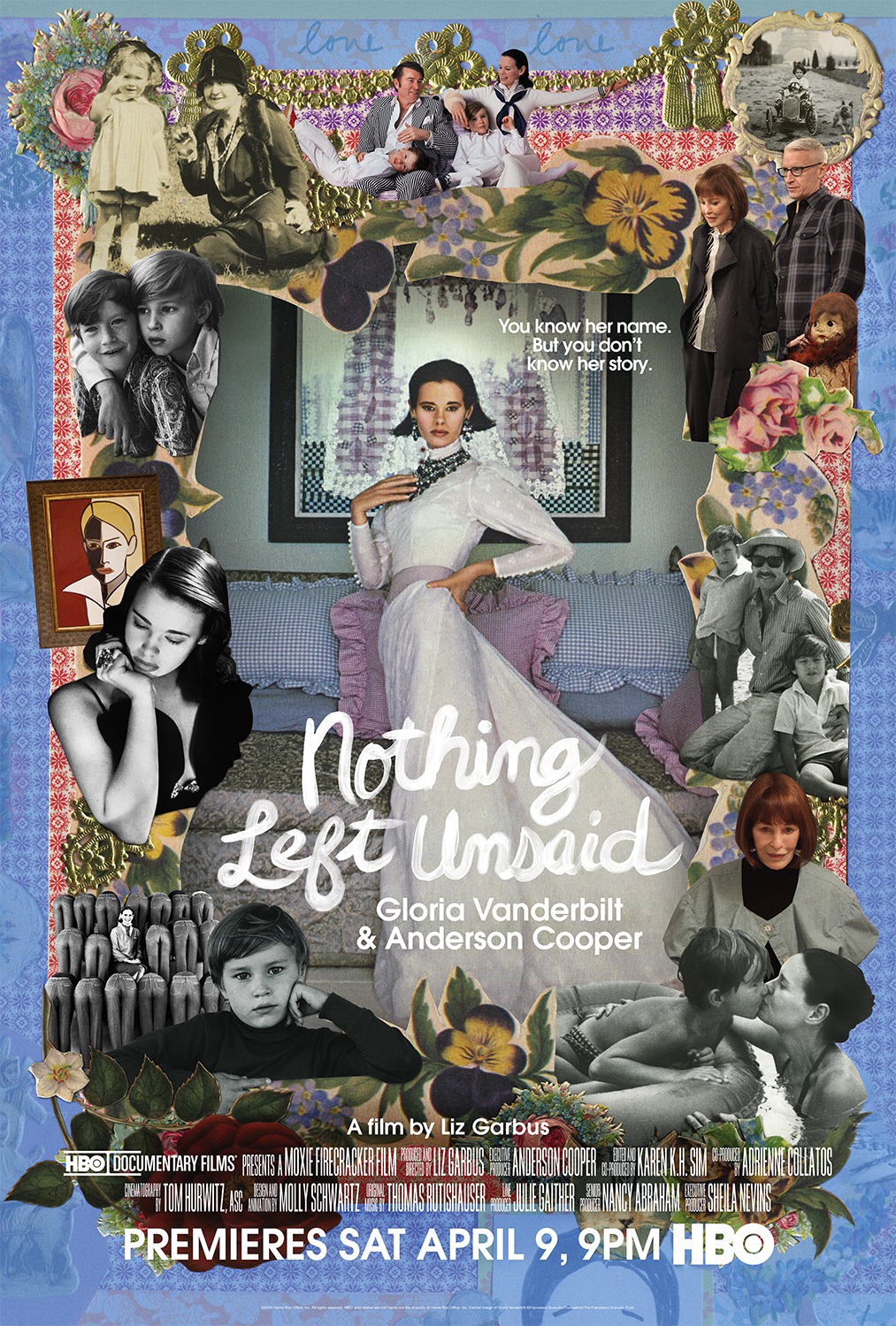 Extra Large TV Poster Image for Nothing Left Unsaid: Gloria Vanderbilt & Anderson Cooper 