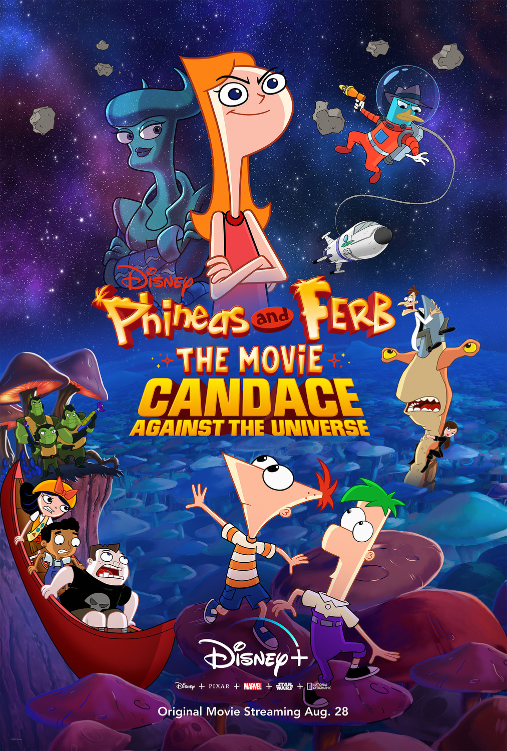 Extra Large TV Poster Image for Phineas and Ferb the Movie: Candace Against the Universe 