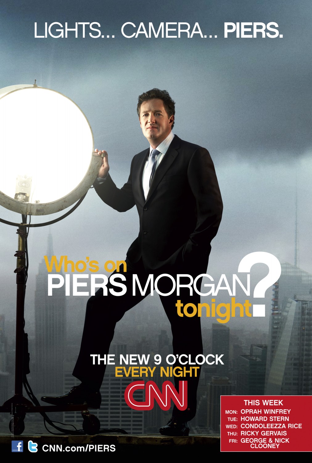 Extra Large TV Poster Image for Piers Morgan Tonight 