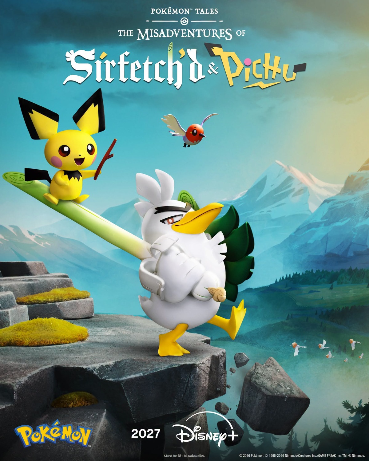 Extra Large TV Poster Image for Pokémon Tales: The Misadventures of Sirfetch'd & Pichu 