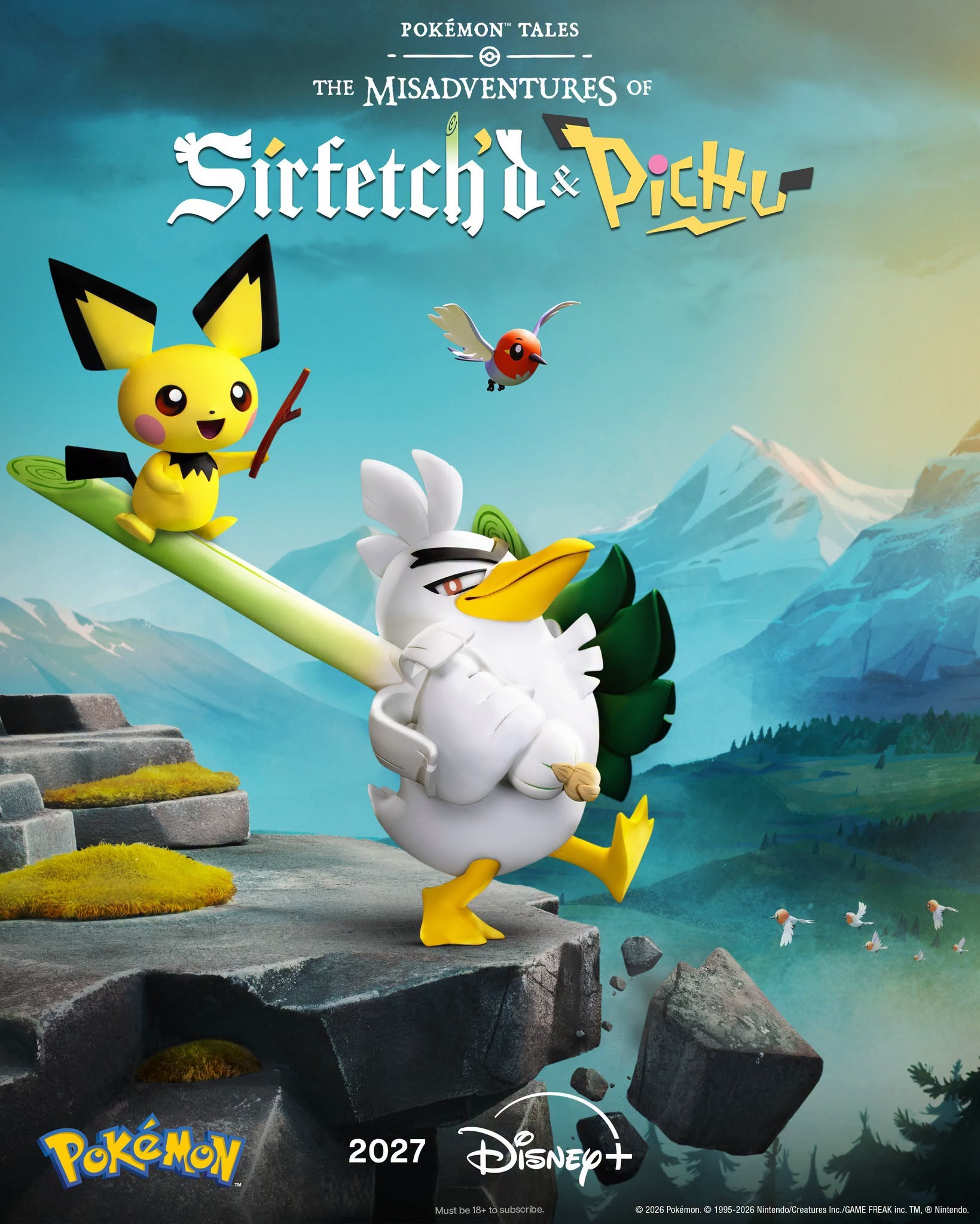 Mega Sized TV Poster Image for Pokémon Tales: The Misadventures of Sirfetch'd & Pichu 