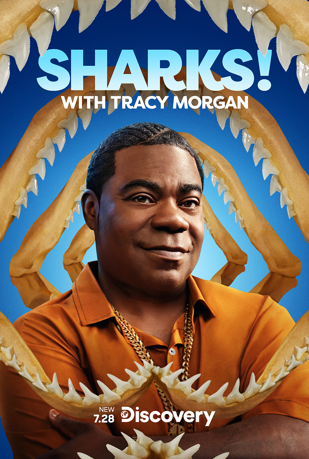 Extra Large TV Poster Image for Sharks! with Tracy Morgan 