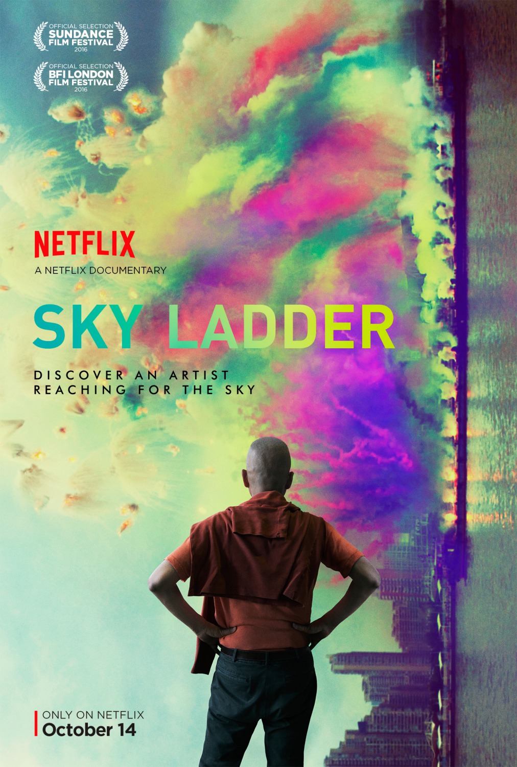 Extra Large TV Poster Image for Sky Ladder: The Art of Cai Guo-Qiang 