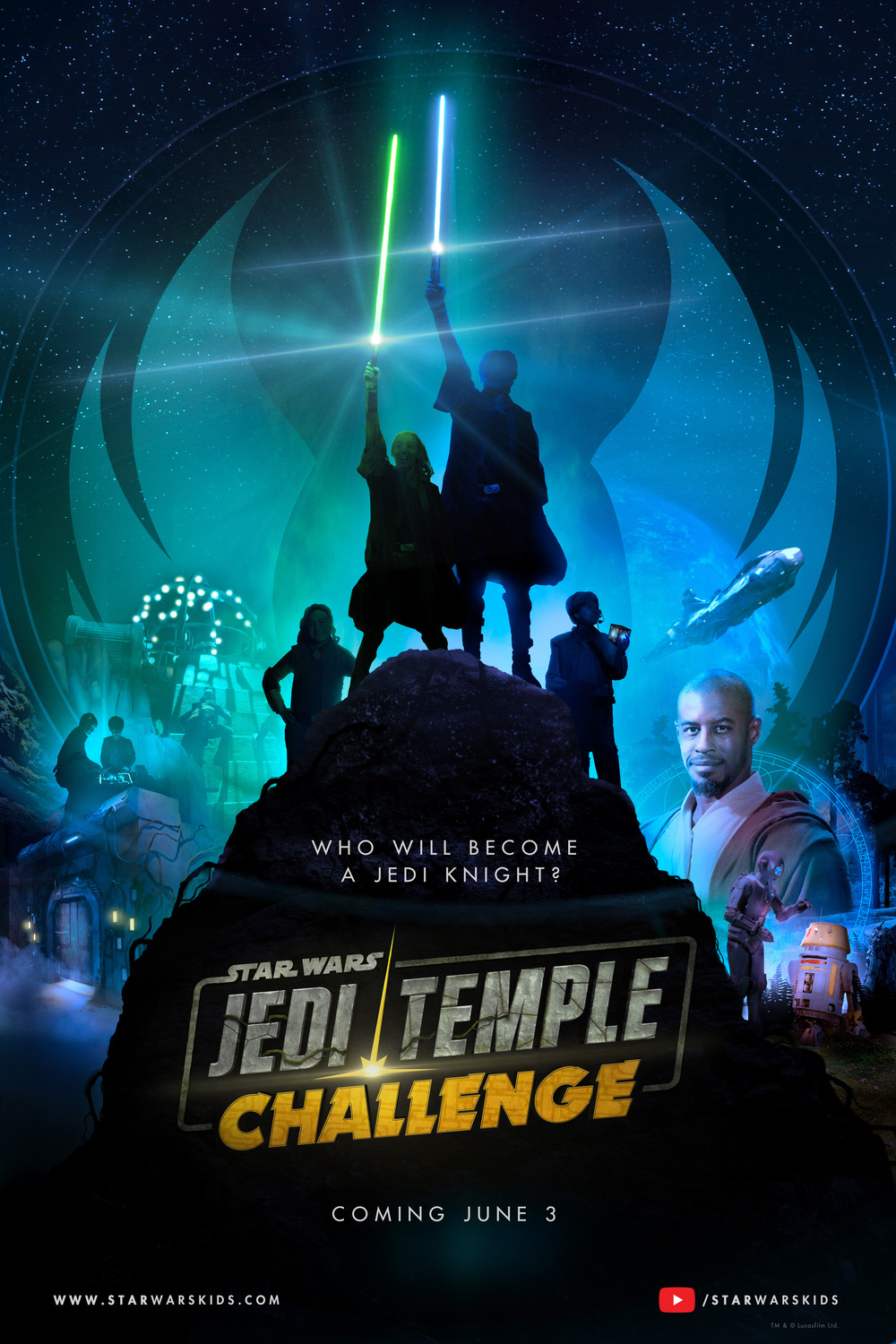 Extra Large TV Poster Image for Star Wars: Jedi Temple Challenge 