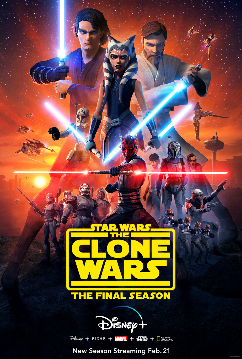Extra Large TV Poster Image for Star Wars: The Clone Wars (#1 of 6)
