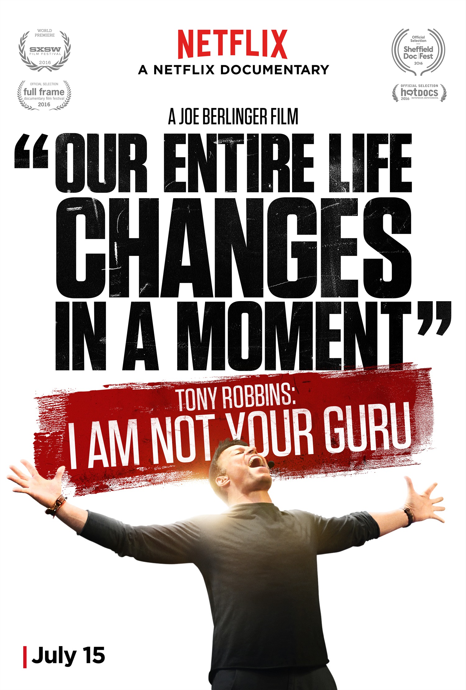 Mega Sized TV Poster Image for Tony Robbins: I Am Not Your Guru 