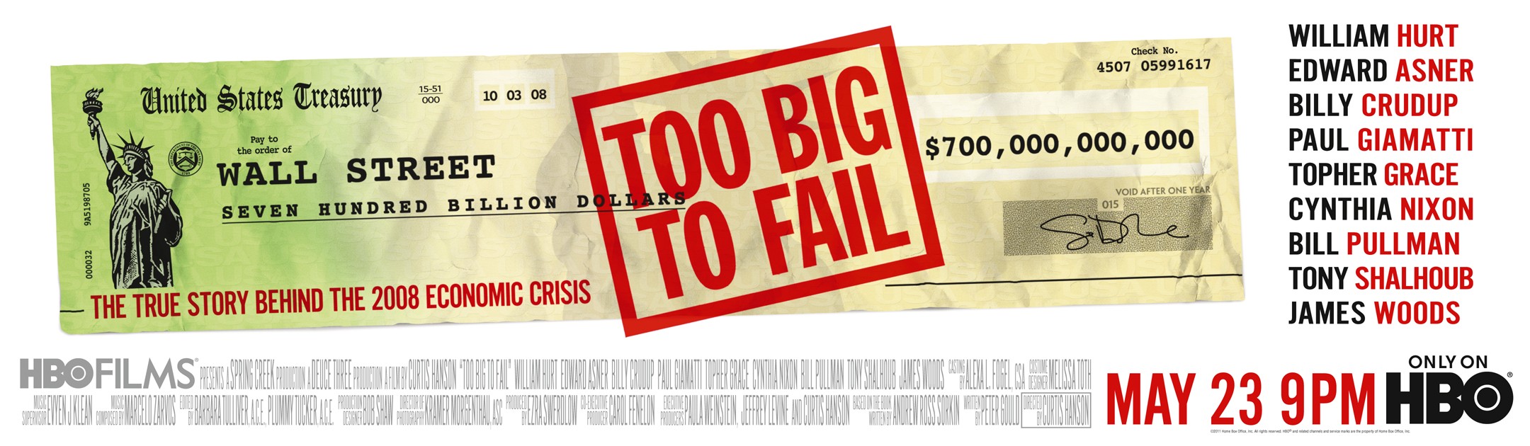 Mega Sized TV Poster Image for Too Big to Fail (#2 of 2)