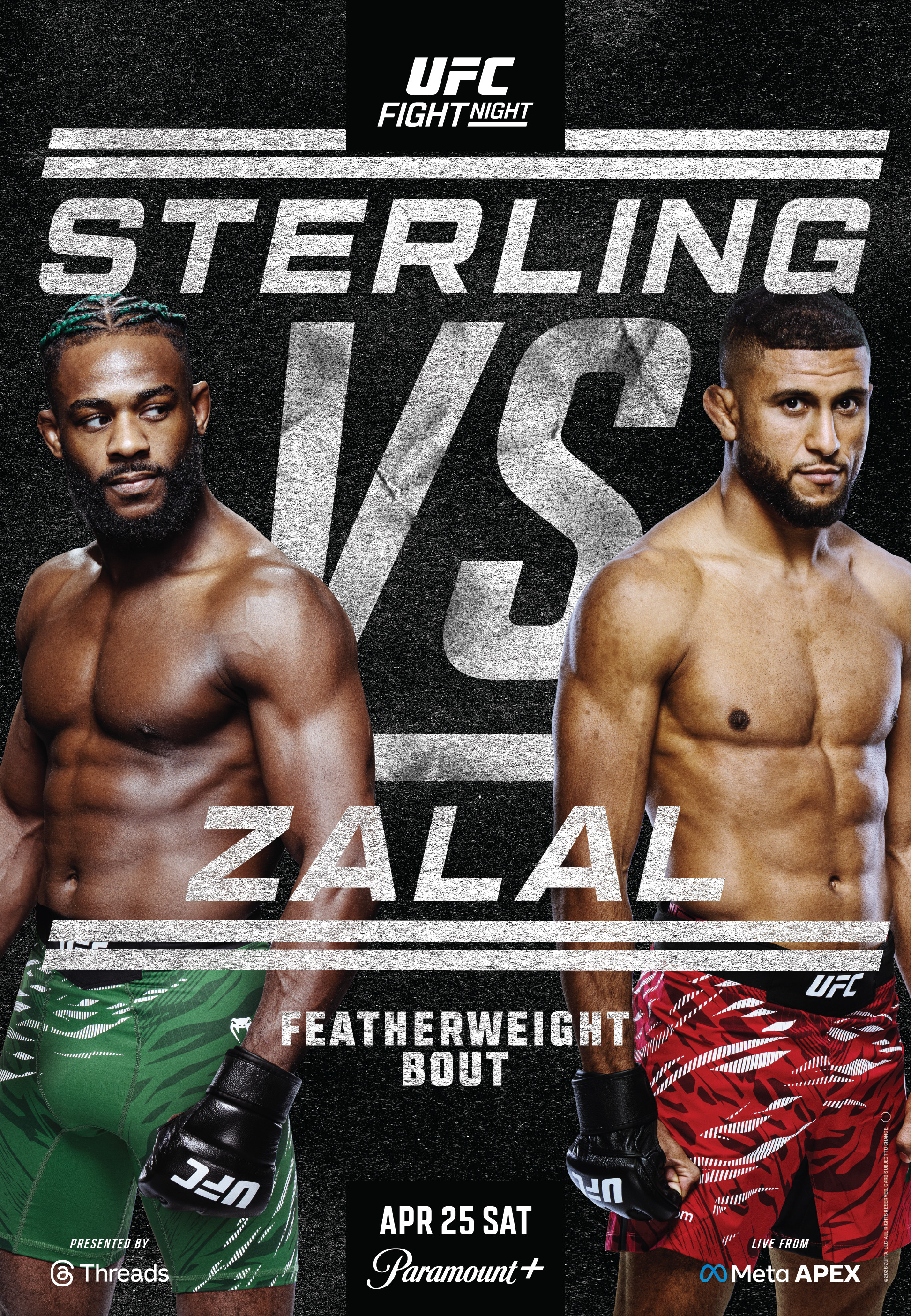 Mega Sized TV Poster Image for UFC Fight Night: Sterling vs Zalal 