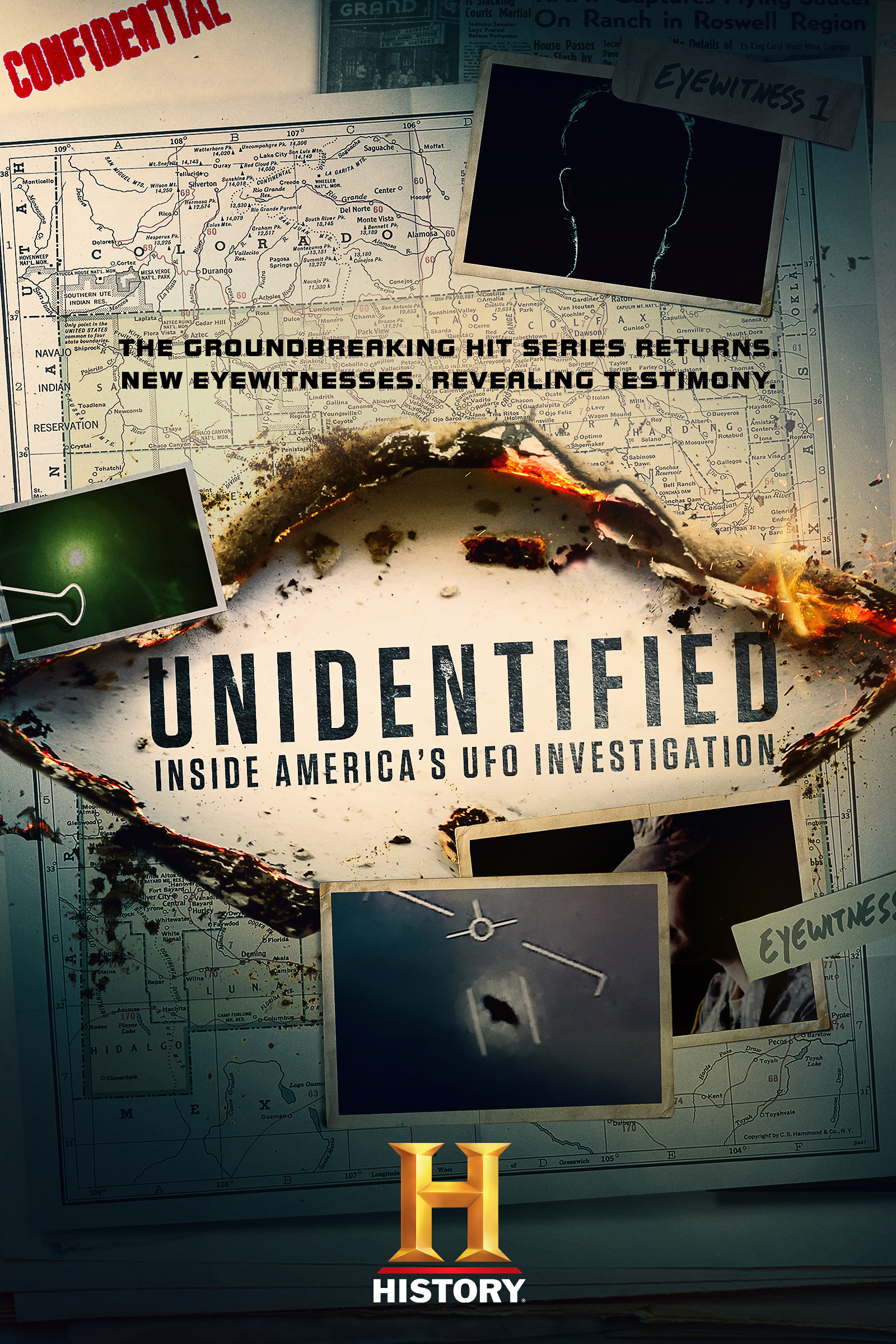 Mega Sized TV Poster Image for Unidentified: Inside America's UFO Investigation 