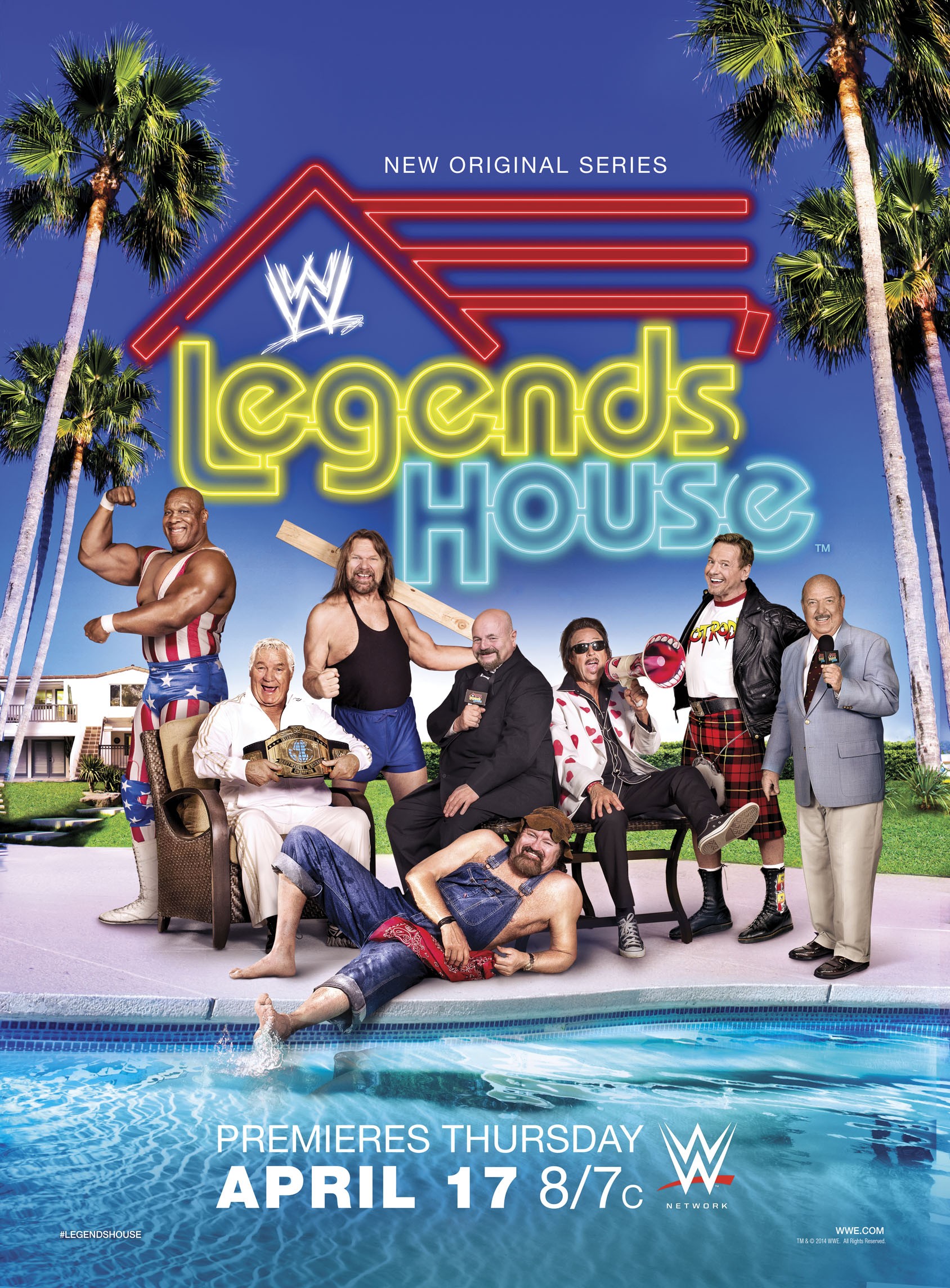 Mega Sized TV Poster Image for WWE Legends House 